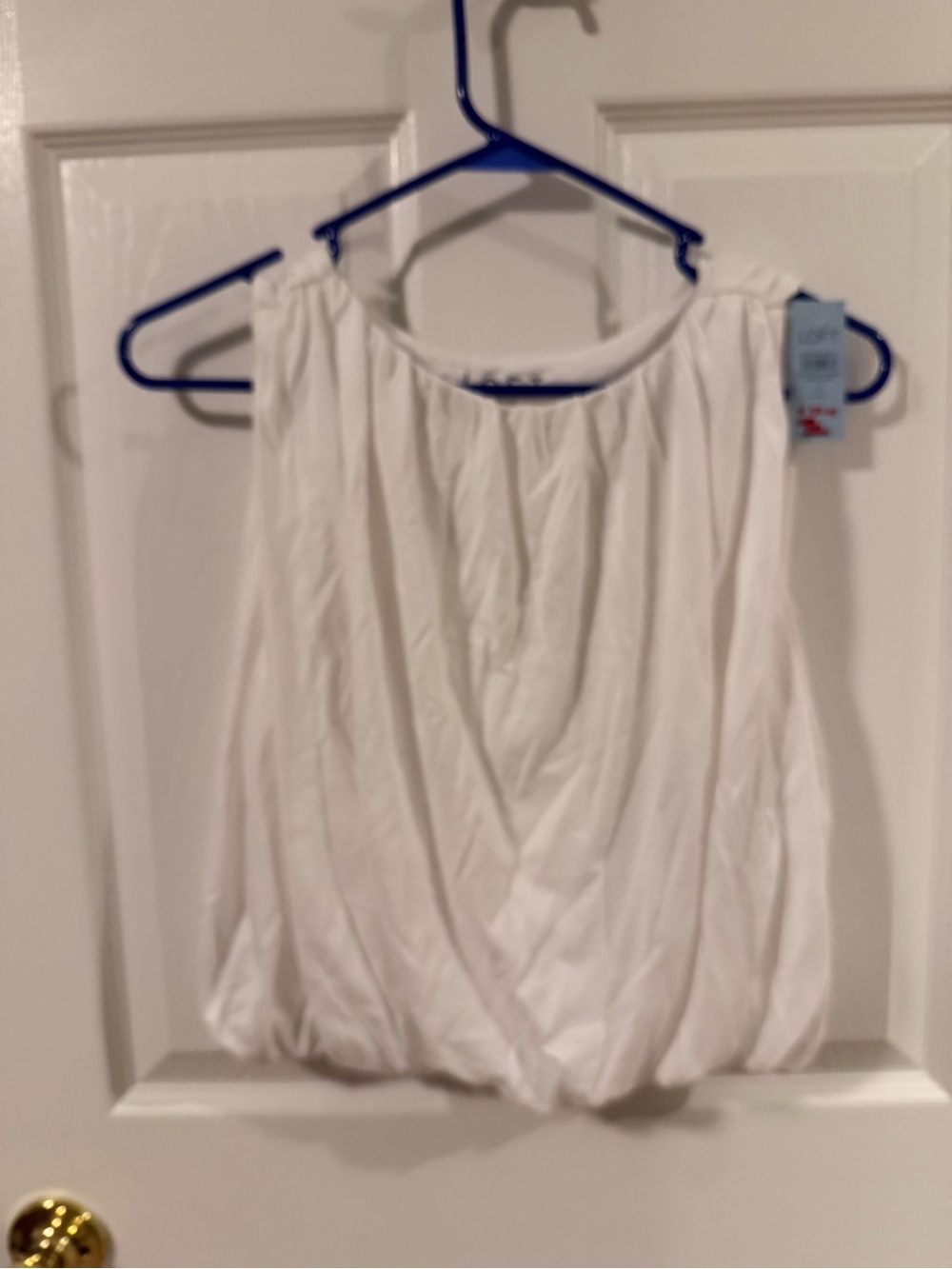 LOFT White Sleeveless Blouson Camisole